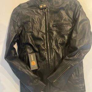 Men's Black Leather Jacket